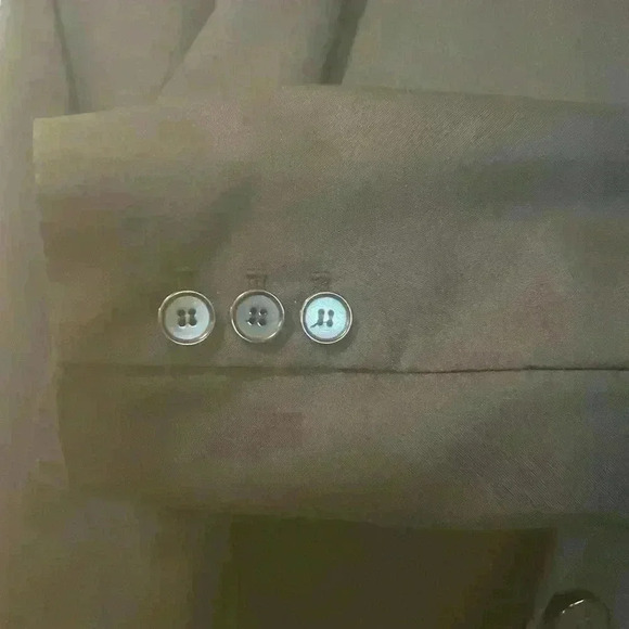 Vintage 90s Ann Taylor 100% Silk Black 3 Button Blazer 8 - Picture 4 of 7